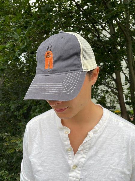 GO FISH Hat - Washed Twill with Soft Mesh Back