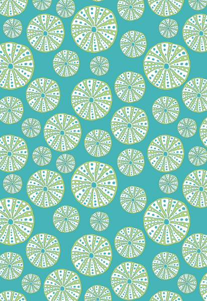 Kate Nelligan Design Gift Wrapping Paper/Turquoise Urchin