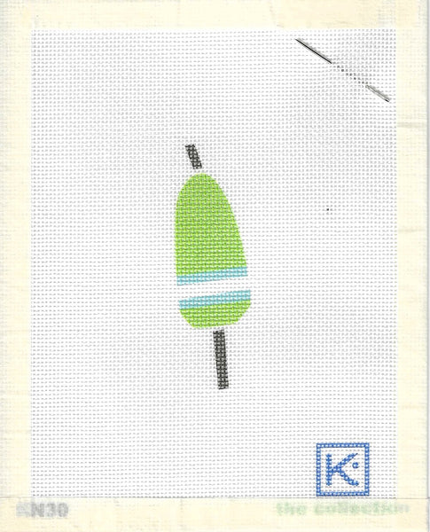 Kate Nelligan Design Green & Periwinkle Buoy Needlepoint Kit