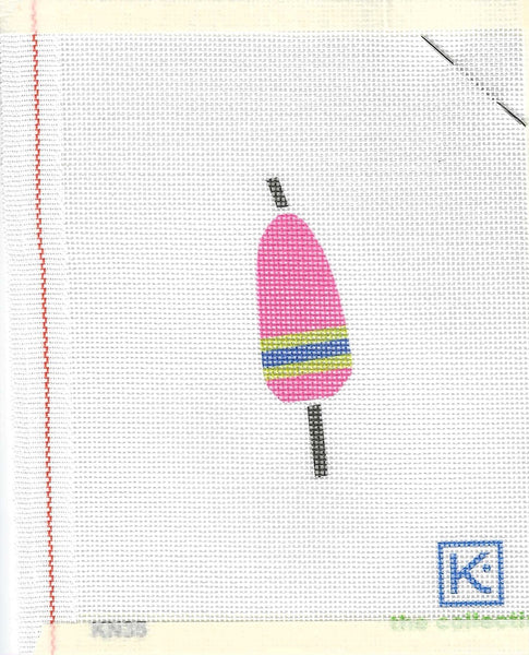 Kate Nelligan Design Pink, Green and Navy  Buoy Needlepoint Kit