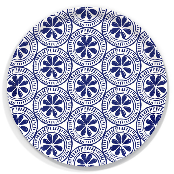 Medallions Round Wooden Tray