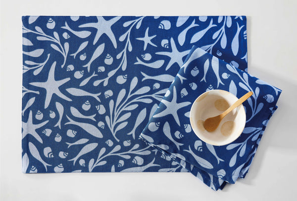 Tidepool Cotton Napkins Set of 4