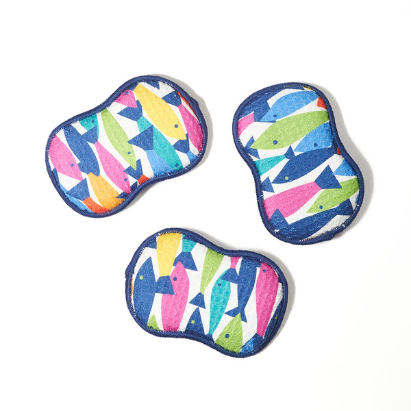 Rainbow Fish RE:usable Sponges (Set of 3)