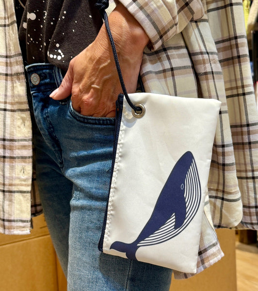 Sea Bags x Kate Nelligan Whales Wristlet