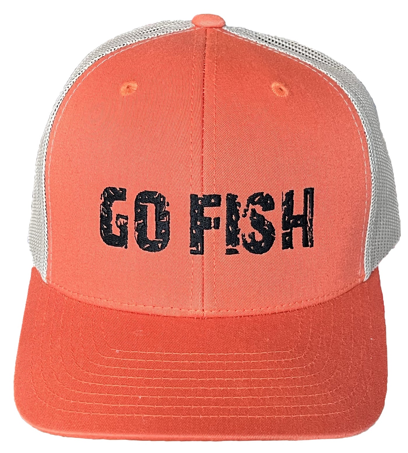 Go Fish Orange Trucker Hat