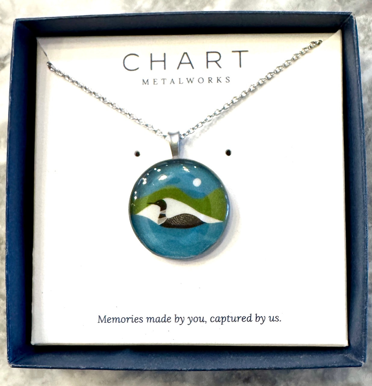 Chart Metalworks Jewelry x Kate Nelligan 18" Pendants - Loon