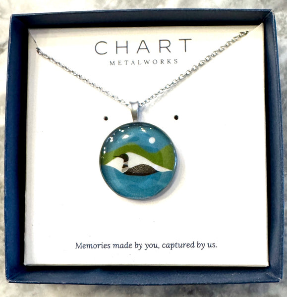 Chart Metalworks Jewelry x Kate Nelligan 18" Pendants - Loon