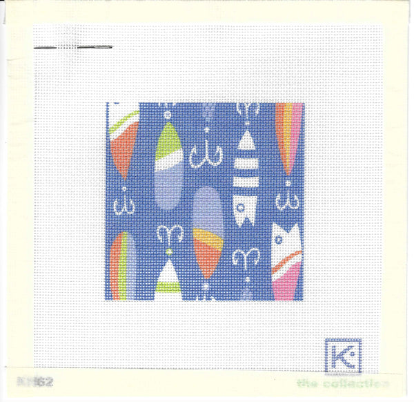 Lures Needlepoint Kit by Kate Nelligan Design