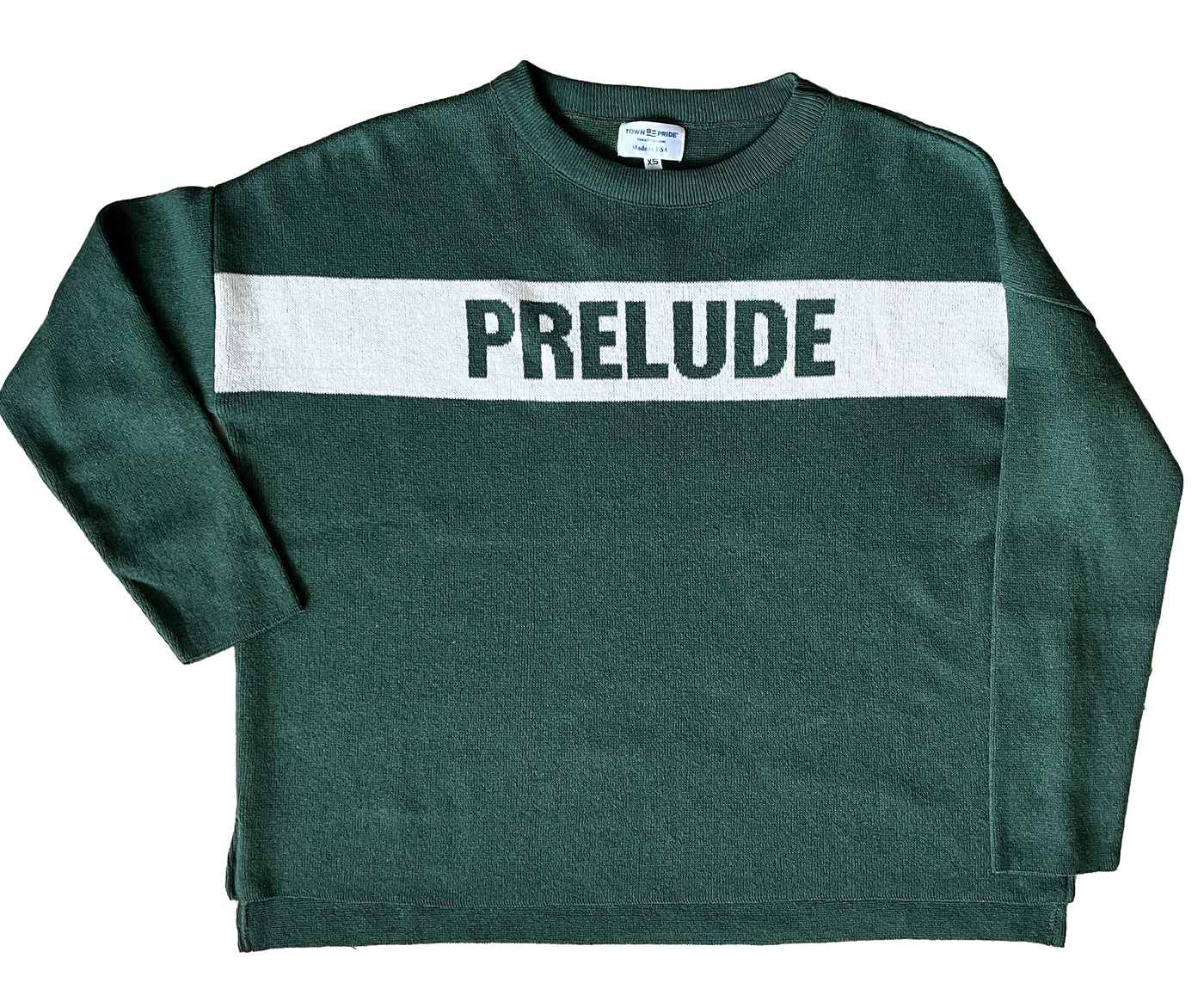 Prelude Sweater - Green/White Banner