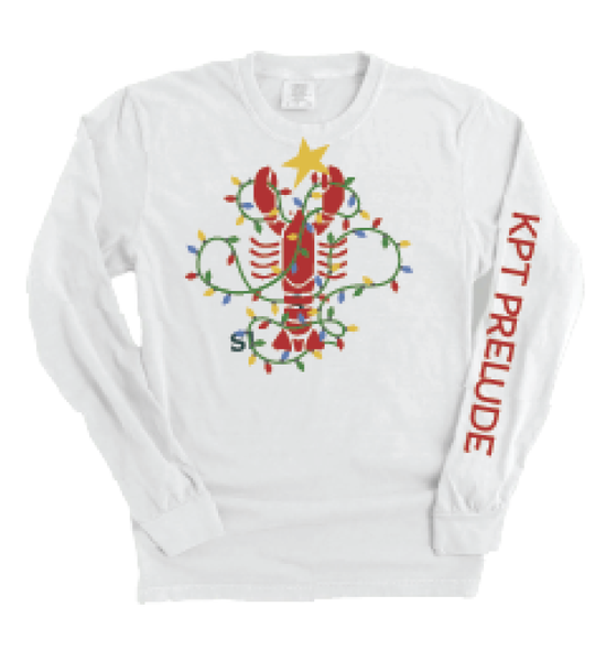 Lobster Lights White KPT Prelude Long Sleeve T-Shirt