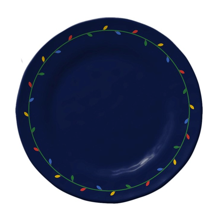 Holiday Lights Salad Plate