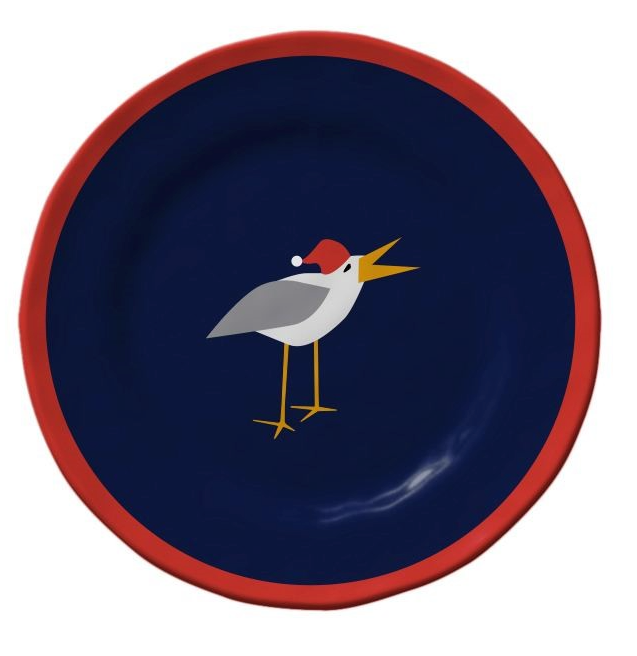 Caroling Seagulls Appetizer Plate