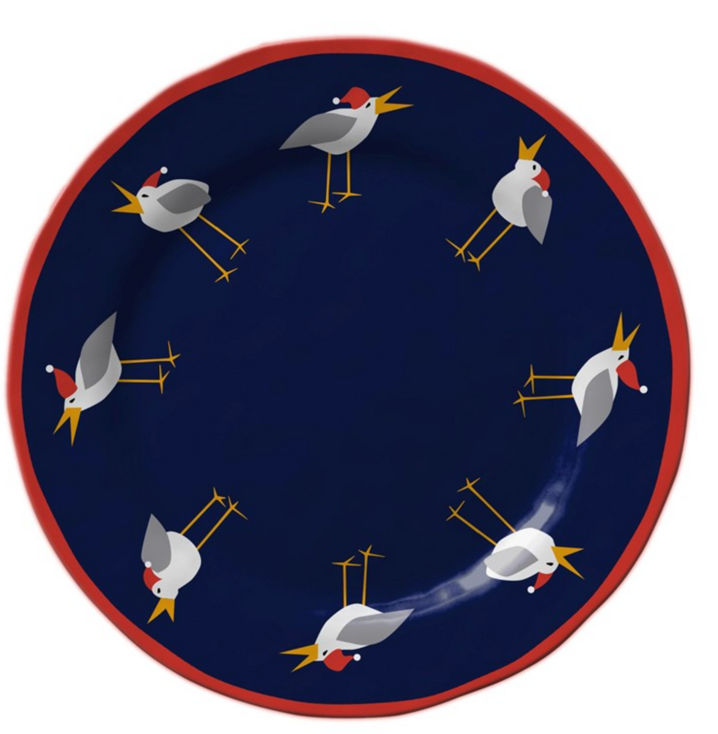 Caroling Seagulls Dinner Plate