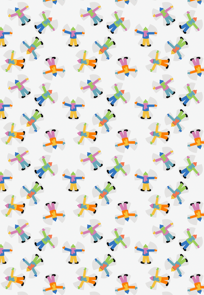 Snow Day Wrapping Paper by Kate Nelligan