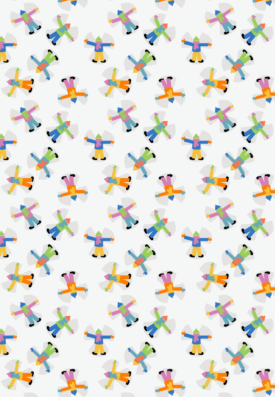 Snow Day Wrapping Paper by Kate Nelligan