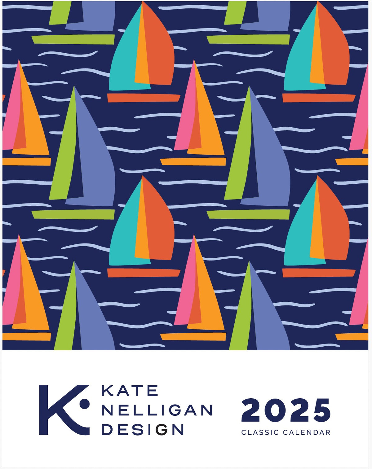 2025 Kate Nelligan Design Desktop Calendar Local Color