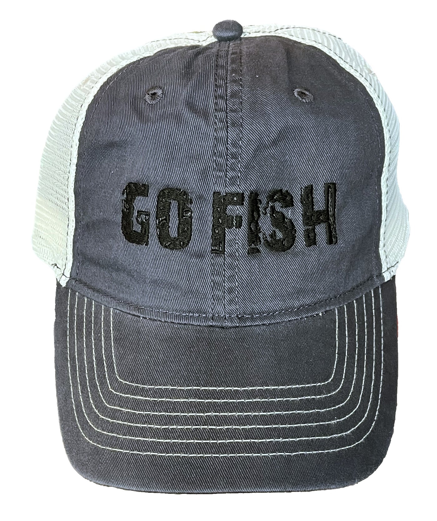 Go Fish Hat - Grey/Stone