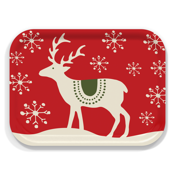 Reindeer Medium Wooden Tray