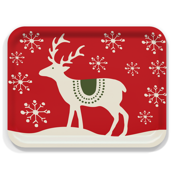 Reindeer Large Wooden Tray