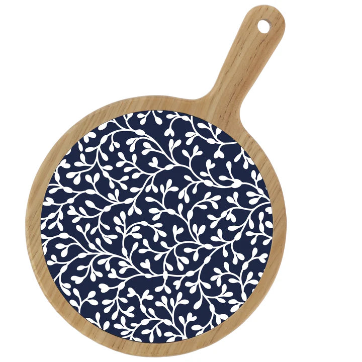 Seaweed Lace Wood & Enamel Cheeseboard