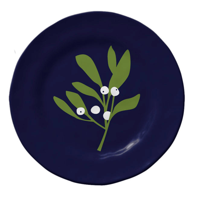 Mistletoe Appetizer Plate