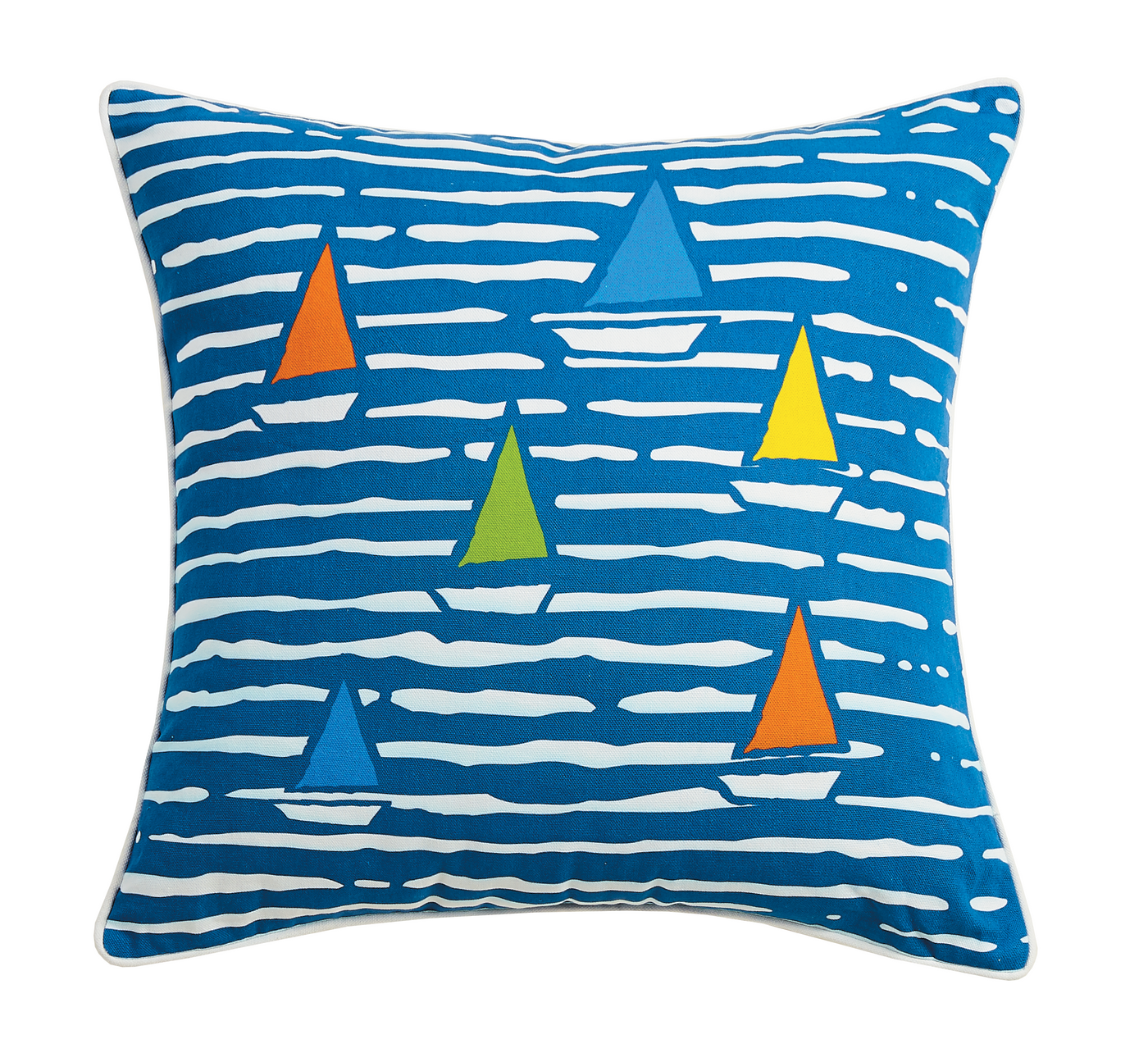 Waterline Boats Canvas Pillow