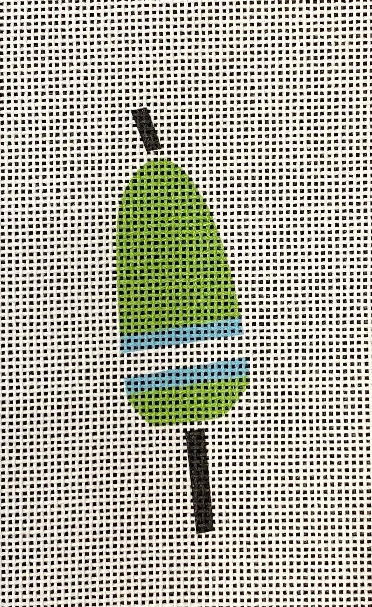 Kate Nelligan Design Green & Periwinkle Buoy Needlepoint Kit