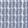 Seaweed in Blue on White Kate Nelligan Design Cotton Fabric by the Yard