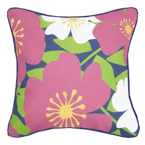 Funky Beach Rose Canvas Pillow COVER