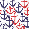 Red and Blue Anchors Napkins