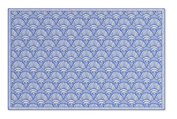 Periwinkle Shell Vinyl Placemat