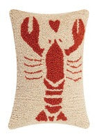 Lobster Heart Hooked Pillow