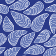 Blue Mussel - Kate Nelligan Design Canvas Fabric by the Yard