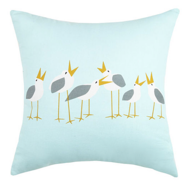 Seagull Cotton Linen Pillow