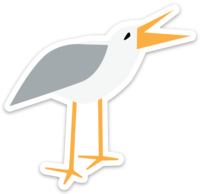 Seagull Sticker/Larry