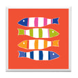 Orange Picket Fish Coaster