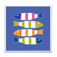 Blue Picket Fish Coaster