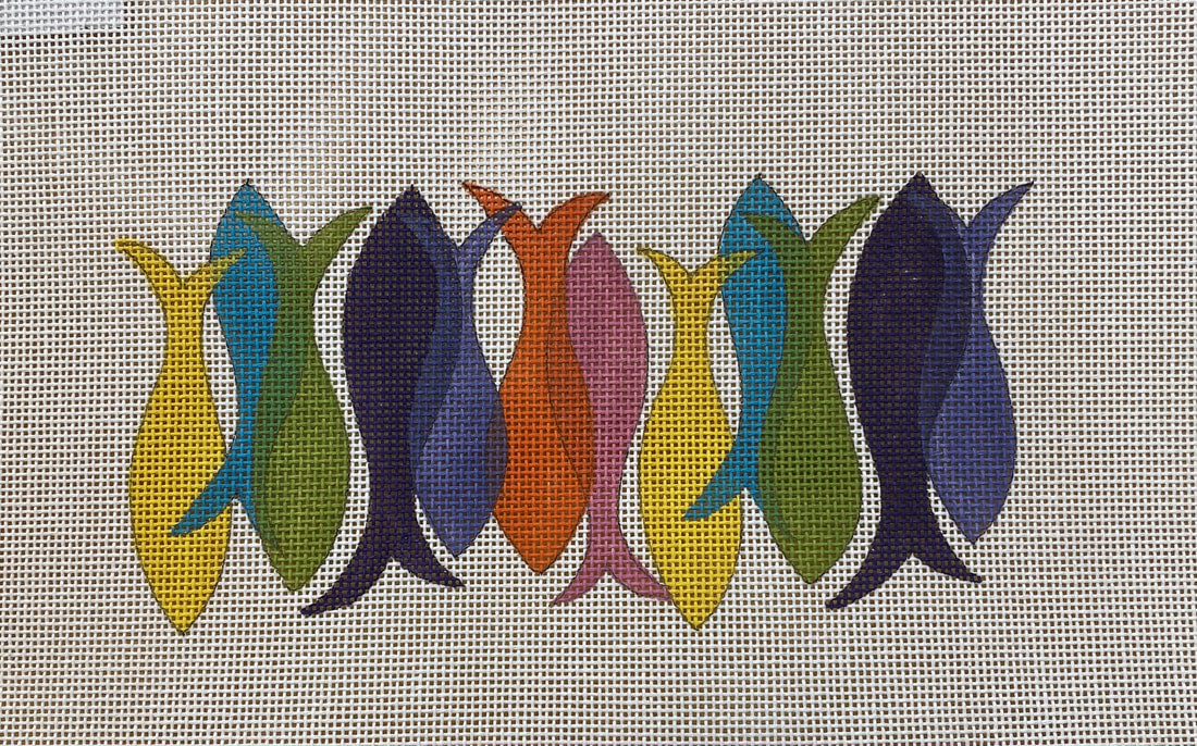 Kate Nelligan Design Fiesta Fish Needlepoint Kit