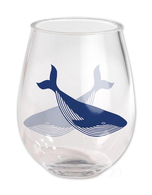 Acrylic Wine Tumbler - Whales